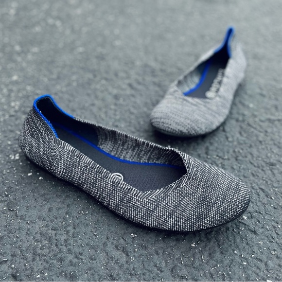 Rothy’s retired grey granite round toe ballet flats size 8.5w - Picture 3 of 6